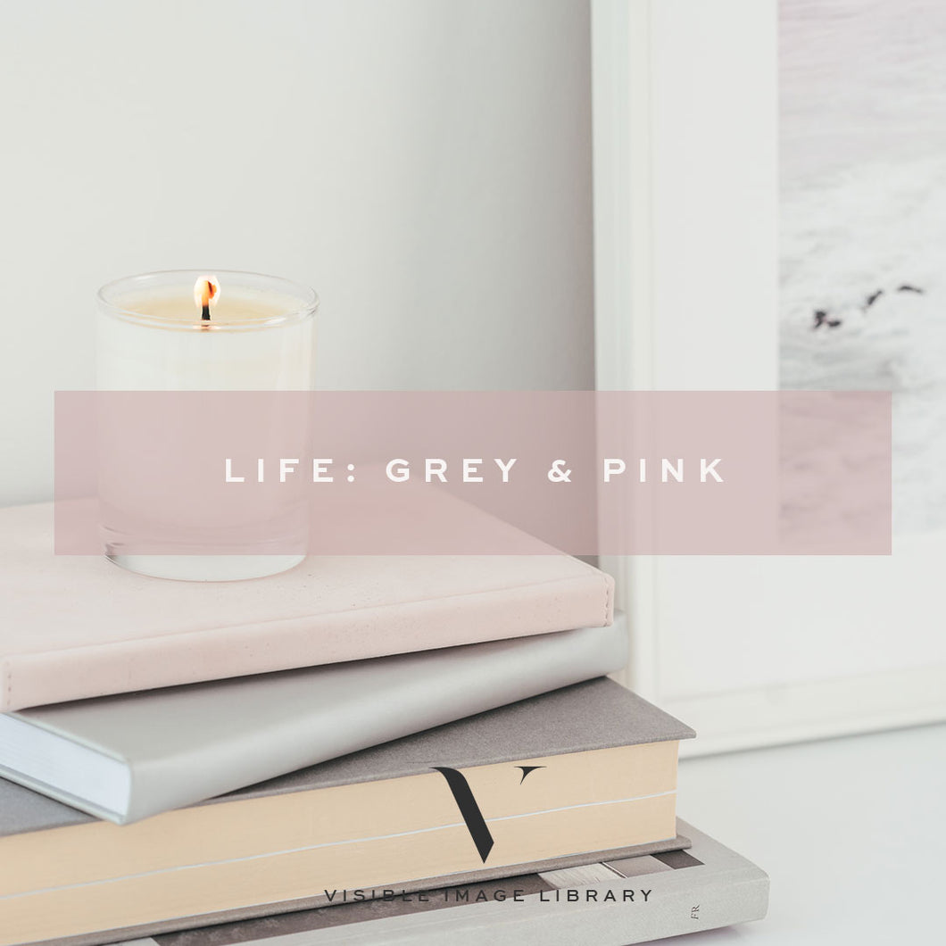 LIFE: Grey & Pink